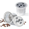 Stainless Steel Reusable K Cups Fit for Keurig Five Holes K-Cups Coffee Filter Pods for Keurig Supreme Plus Coffee Maker. 