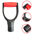 2X Plastic Spade Handle Shovel D Grip Handle, 32mm Inner Diameter Spade Snow Shovel Handle, Spade Snow Scoop Digging,Red. 