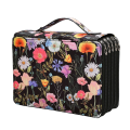 250 Slots Colored Pencil Case Organizer with 5 Layer Zipper-Large Capacity Pens Storage Holder Bag for Student Artist C. 