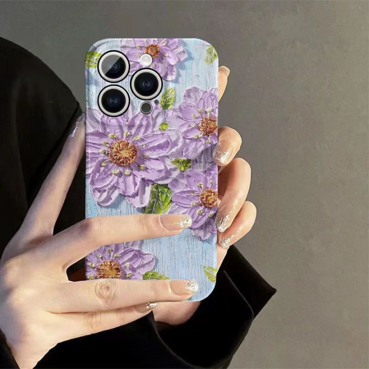 Spring%20phone%20case%20oil%20painting%20wind%20flower%20flower%2014promax%20fresh%20beauty%2012%20apple%20iphone%2015%20film%20shell%2011%20-%20Image%205