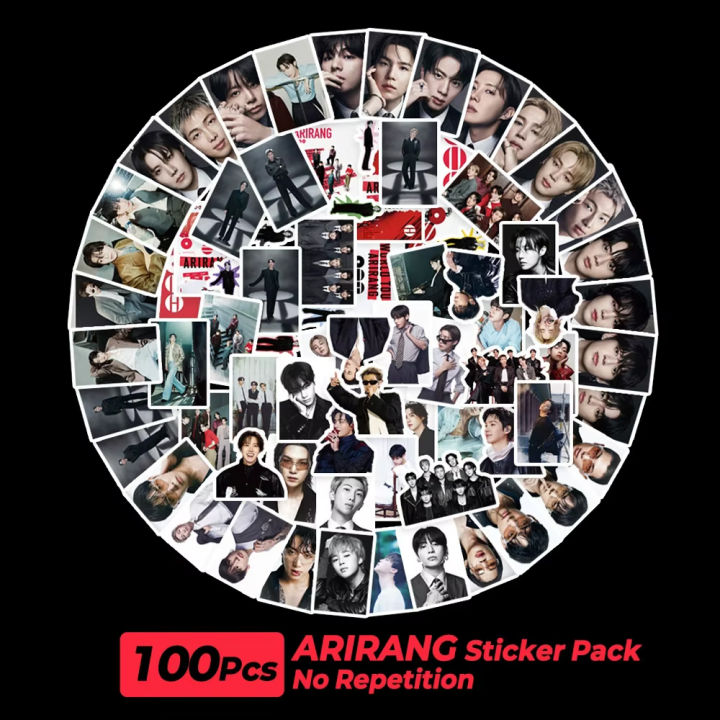 100Pcs/Set K-POP BTS PROOF ARIRANG Concept Stickers