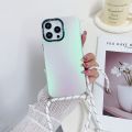 Crossbody Necklace Lanyard Aurora laser phone Case For OPPO Reno 5 Pro 6 Pro 7 8 9 10 Findx 5 6 Realme 11 Clear Shockproof Cover. 