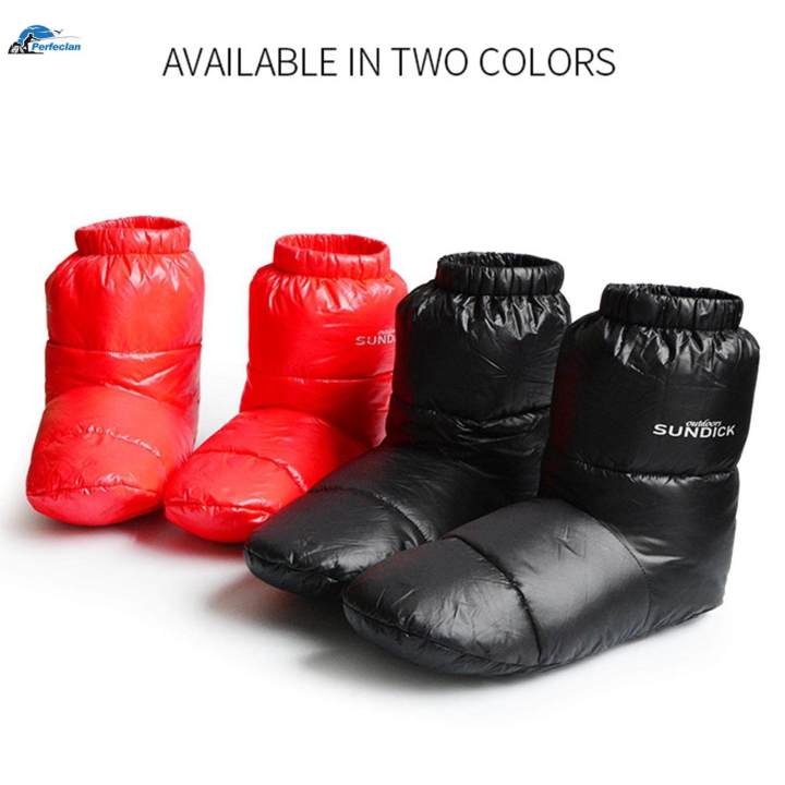 White%20Duck%20Down%20Booties%20Waterproof%20Warm%20Socks%20Slippers%20Anti-slip%20Ultralight%20Boots%20Black%2028cm%20-%20Image%208