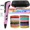 【Bestseller Alert】 2025 Children 3D Printing Pen with LED Screen 100M PLA Power Adapter Travel Box Christmas Birthday Gift 3D Pen Set For Kids.. 