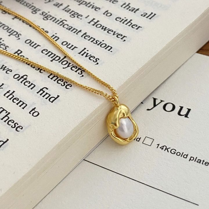 PONYKISS%20Real%20925%20Sterling%20Silver%20Pearl%20Irregular%20Geometry%20Choker%20Necklace%20For%20Women%20Classic%20Fine%20Jewelry%20Minimalist%20Accessories%20-%20Image%206