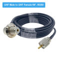 RG58 Coaxial Cable PL259 UHF male to UHF male connector RF Adapter Coax Ham Radio Extension Cable 50ohm 30CM 50CM 1M 2M 5M 10M.