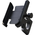Aluminum mobile phone holder for motorcycle -Bike / Bicycle Mobile Phone Holder- Handlle Black. 