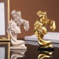Mini Resin Lovers Statue Figurine Kissing Posture Model Craft Sculpture Ornament Home Decor Desktop Cabinet Decoration. 