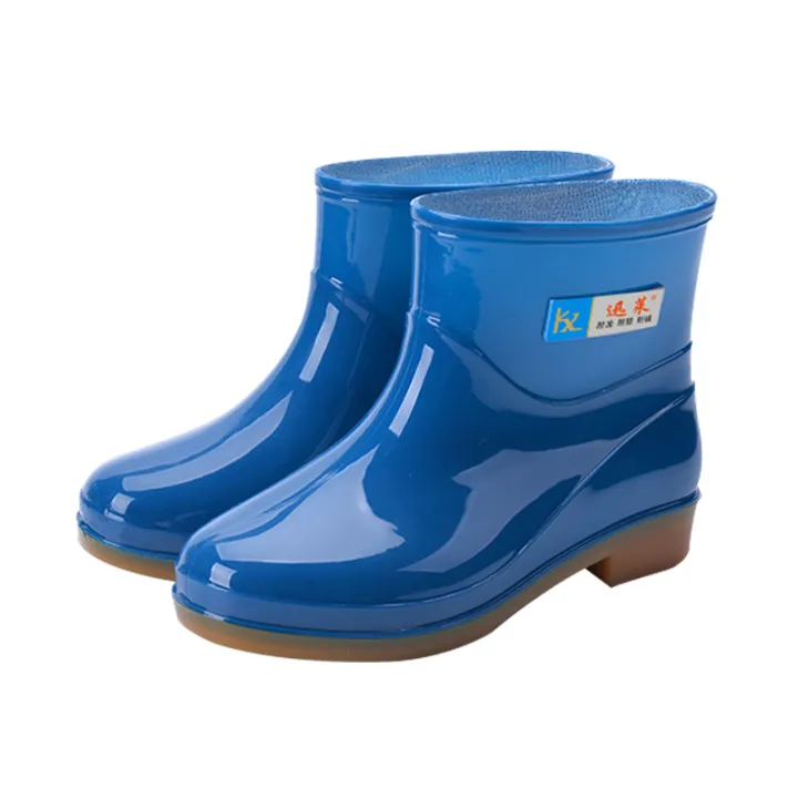Low-top%20fashion%20short%20length%20women's%20rain%20boots%20velvet%20warm%20thickened%20silicone%20water%20shoes%20anti-slip%20labor%20protection%20rain%20boots%20wholesale%20-%20Image%205