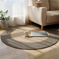 2X Japanese Style Woven Carpet Round Floor Mat Simple Coffee Table Mats Bedroom Living Room Sofa Floor Rugs(S). 