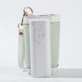 Premium Leather Portable Milk Warmer with 5200mAh Battery - Electric Bottle Insulation Cover. 