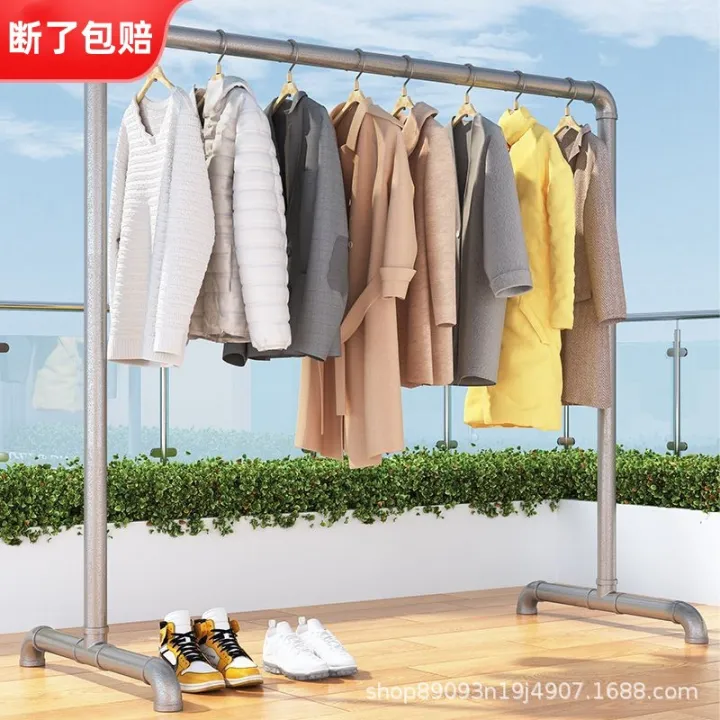 Steel%20pipe%20drying%20rack,%20hanger%20hanger,%20single-rod%20galvanized%20plumbing%20pipe,%20extra-thick%20floor-to-ceiling%20vertical%20balcony,%20outdoor%20drying%20clothes%20galvanized%20-%20Image%202