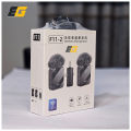 F11-2 Wireless Collar Microphone - iPhone Android Type-C Noise Cancelling. 