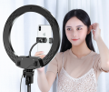 LZ-33 LED Ring Light Fill-in Light for Makeup Live Streaming Shooting Photo Video Photography. 