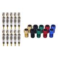 10Pcs Presta To Schrader Valve Adapter Converter Bike Tire Tube & 10 Pcs Valve Core Bike Replacement Tubeless Core.
