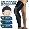 1 PC Outdoor Sport Whole Leg Compression Sleeve - Full Leg Knee Brace for Men Women, UV Leg Support Sleeves, Cycling Leg Warmers. 