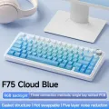 AULA F75 2.4G bezprzewodowa mechaniczna klawiatura do gier Bluetooth RGB dostosowana 75% profil OEM struktura uszczelki klawiatura do gier komputerowych. 