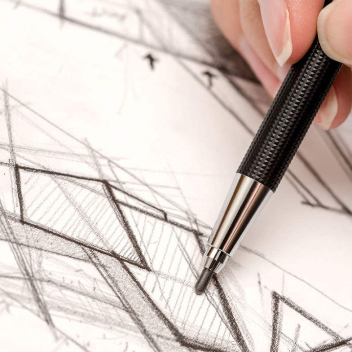 2.0MM%20Mechanical%20Pencil%20Set%202B%20Automatic%20Pencils%20L%C3%A1pices%20with%20Color/black%20Lead%20Core%20for%20Art%20Sketch%20Write%20Handicraft%20-%20Image%204