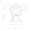 Reusable Adults Cloth Diapers Wraps Incontinence Underwear Breathable Lining. 