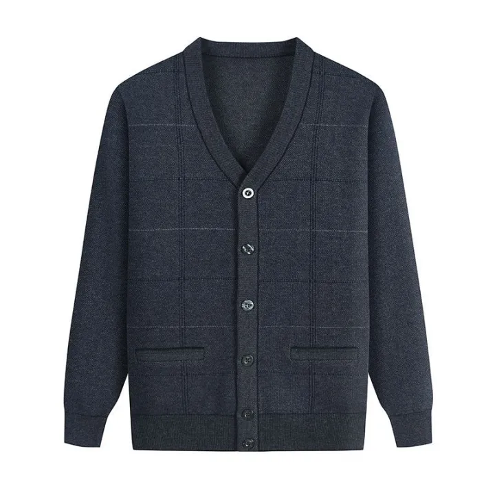 Middle-Aged%20and%20Elderly%20Men's%20Cardigan%20Sweater%20Autumn%20and%20Winter%20Thermal%20Sweater%20Dad%20Velvet%20Padded%20Thickened%20Coat%20Old%20Grandpa%20Men's%20Clothing%20-%20Image%204