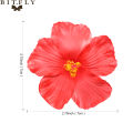 BIT.FLY 10PCS Hawaii party Hibiscus flowers Summer party DIY decorations Artificial PE hibiscus flower Hula girls headwear. 