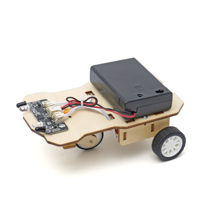 A-13 Following Car - STEAM DIY Wooden Robot