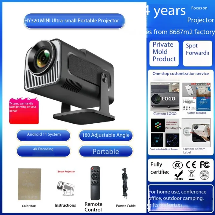 HY320mini%20YouTube,%20Netflix%20WiFi%20Projector,%20Cross-border%20HD%204K%20Android%20HD%20Bluetooth%20Home%20Portable%20Mini%20Projector%20-%20Image%203