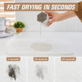 GC 2 Pack Stone Dish Drying Mat With 2 Non-Slip Pad And Draining Mat Diatomaceous Earth Mat, Fast Dry, Super Absorbent Dish Drying Pad For Kitchen Counter.