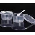 Doi / Finni / Custurd One Time Use Cup With Lid And Spoon - 50 Piece - Coffee Mug. 