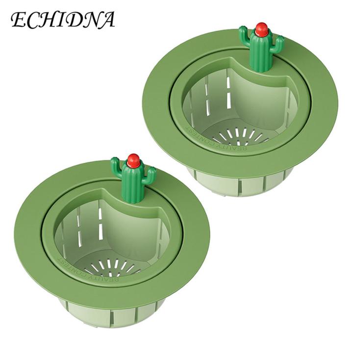 Cute Cactus Sink Strainer Easy to Clean Kitchen Sink Strainer Reusable Drain Cover for Homes Self-cleaning Drain Basket Protector Decoration Sink Drain Strainer