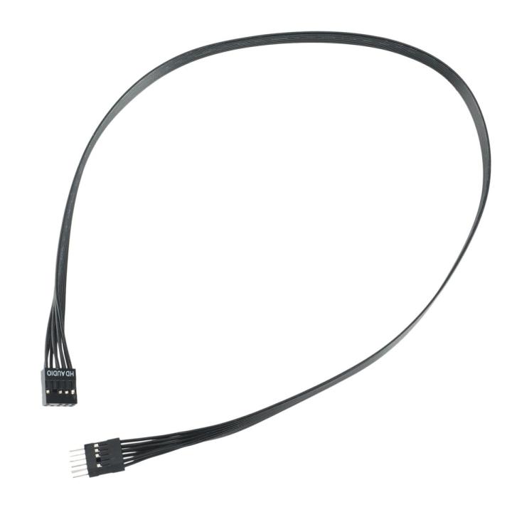 2 Cavi Prolunga HD Audio 9Pin Femmina Per Scheda Madre – 30 Cm – Nero – 24 AWG Per PC Fai Da Te