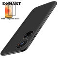 For ZTE Axon 40SE Case + Tempered Glass Screen Protector Film Transparent Clear Silicone Cover Full Protector Phone Casing for ZTE Axon 40SE Housing.