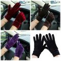 China Super Stylish Velvet Hand Gloves For Women.