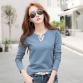 smart quality 100% cottton full sleeve t shirt for ladies- long sleeve tshirt for ladies.