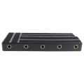 Rockhouse RPB-1BK Guitar Effect Pedal Board PE Plastic Guitar Pedalboard Case With Velcro Can Hide Power Guitar Accessories.