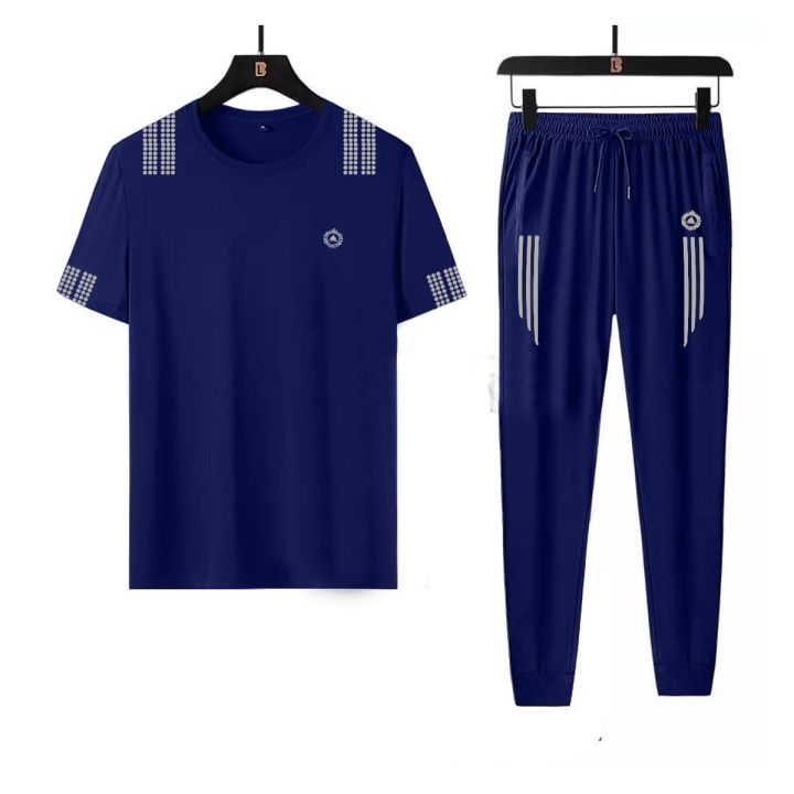 Sports Jersey T-shirt with Trouser Full track Suit Pant For Men
