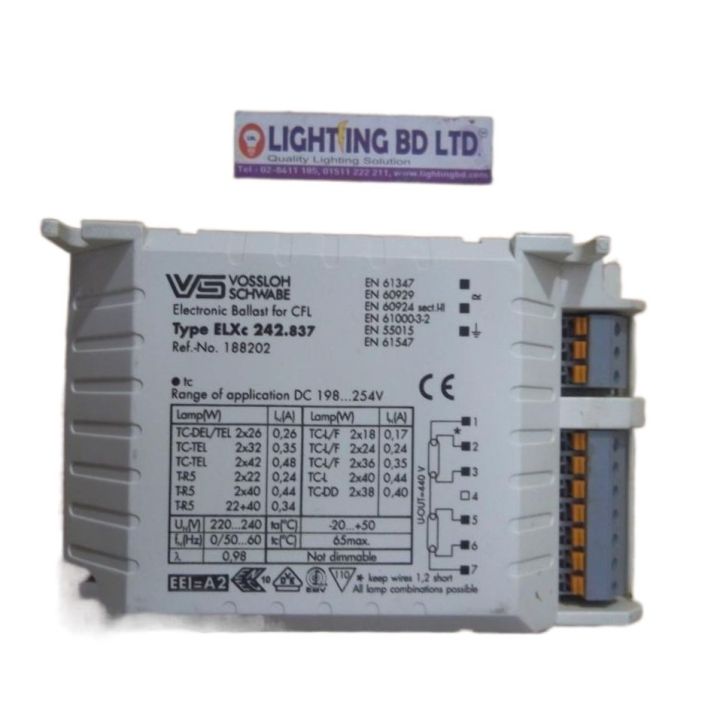 VS 2x26W Electronic Ballast For CFL