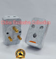 3 pin round plug,15 amp(1pcs) Multi Plug 15A 3-Pin Universal Socket Conversion Heavy Duty ..