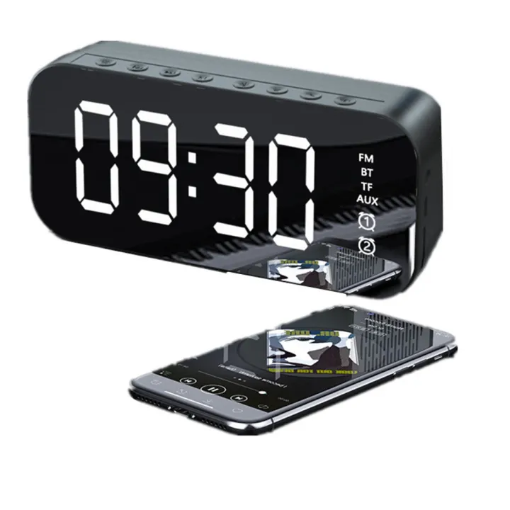 A18%20Portable%20Wireless%20Speaker%20Clock%20Stereo%20Speaker%20With%20LED%20Screen%20FM%20Radio%20Dual%20Alarm%20Clock%20For%20Indoor%20Outdoor%20Travelling%20-%20Image%208