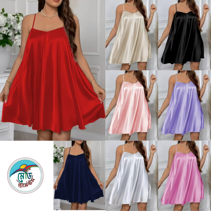 Women’s Cotton Silk Sleeveless Flared Dress | Lightweight Summer Wear
