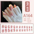 24 Pcs artificial Fake Nails Box For Women added with Liquid Glue. 