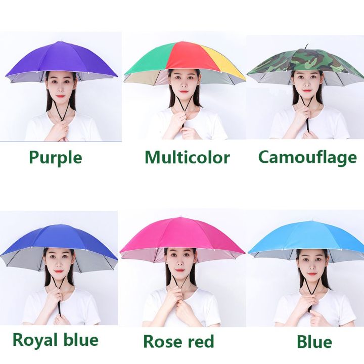 Portable%20Umbrella%20Hat%20Head%20Wearing%20Sunshade%20Rain%20Gear%20Outdoor%20Folding%20Umbrella%20Fishing%20Camping%20Beach%20Head%20Hats%20Windproof%20New%20-%20Image%205