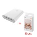 Xiaomi Mi Pocket Photo Printer 3 Inch 300dpi ZINK Non-ink Technology Portable Picture Printer APP Bluetooth Connection with 50pcs Printing Paper. 