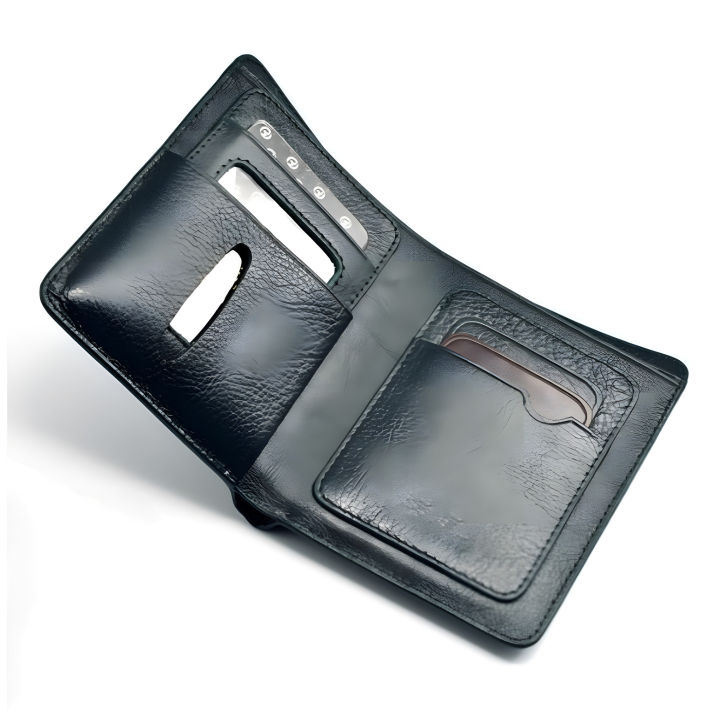 Kroyshala%20Black%20%20Men's%20Wallet:%20Classic%20Slim%20Premium%20Crafted%20from%20100%25%20Pure%20Cow%20Leather,%20wallet%20for%20men%20-%20Image%202