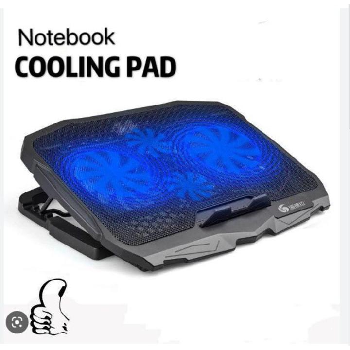 S- 18 Fans Universal Notebook Stand and Cooling Pad Cooler Fan for Laptop- Black