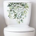 Flower Toilet Stickers Self-Adhesive Toilet Lid Stickers Bathroom Wall Sticker 3D Wall Art Decoration For Room Decor. 