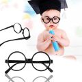 652F Retro Nerd Style Baby Round Glasses Frame No Lenses Candy Color Plastic Mot.