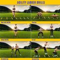 Outdoor Exercise Multipurpose For Fitness Soccer Football Training Rope Sports Drills Equipment Sports Accessories Agile Staircase Football Speed Ladder Training Football Training Ladders. 