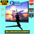 New Wide HD Monitor 19inch LED HDMI VGA HD Clear View Monitor.