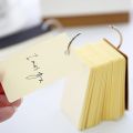 Kraft Paper Binder Ring Easy Flip Flash Cards Study Memo Pads DIY Stationery P9JD. 